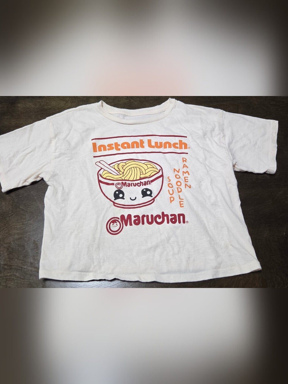 Maruchan Instant Lunch Ramen Graphic T-shirt Girls L (10/12) Short Sleeve